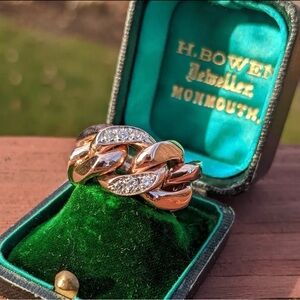 Solid *heavy* Rose Gold Chain Link Ring